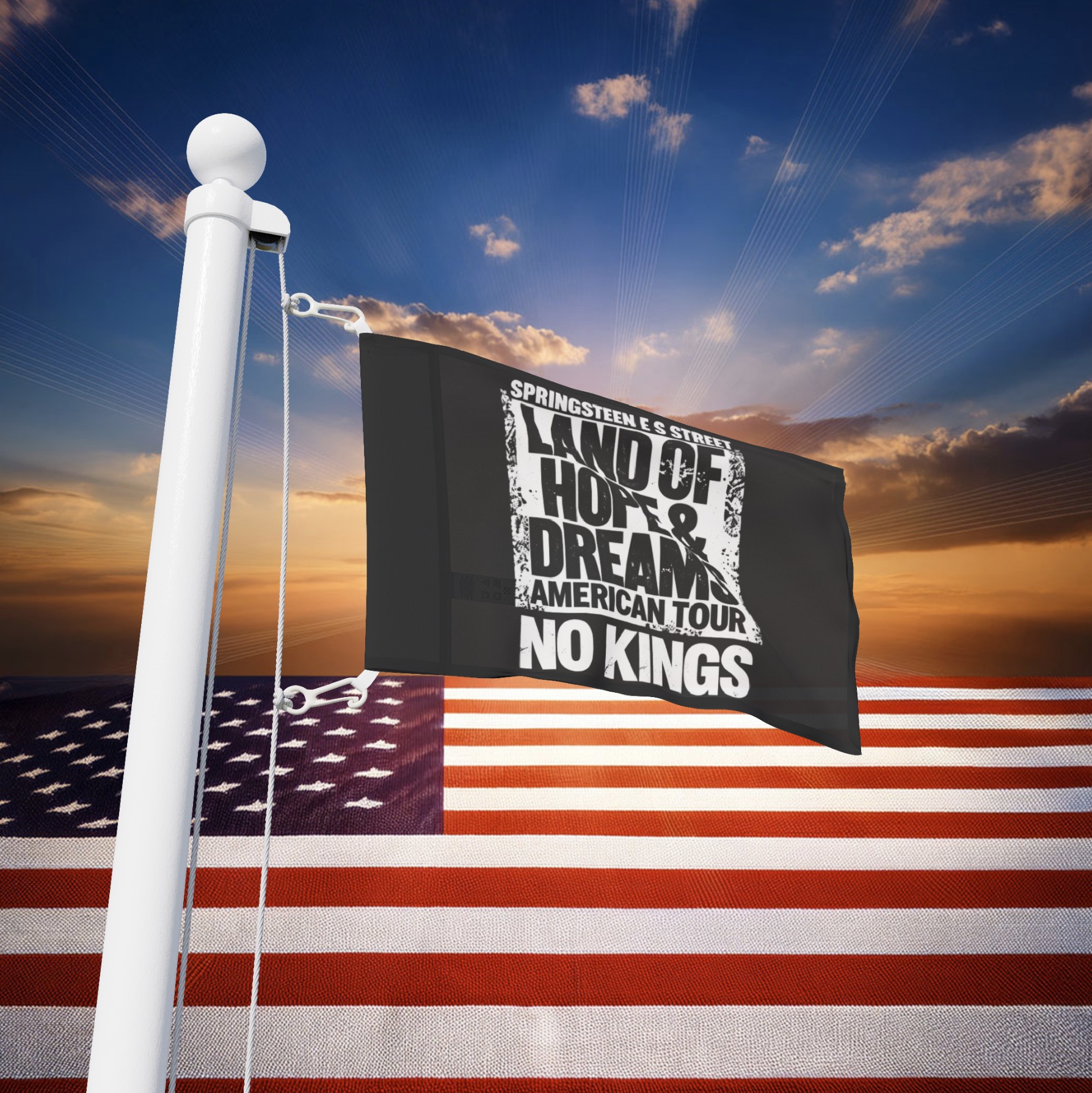 Land Of Hope and Dreams American Flag