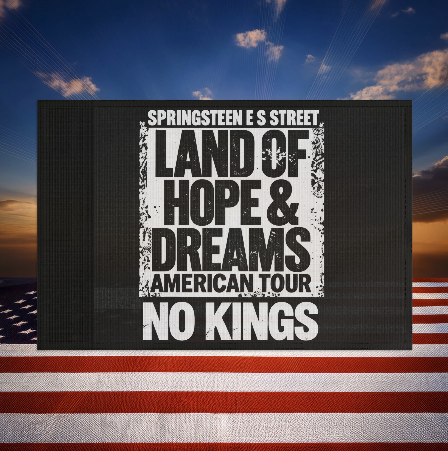 Land Of Hope and Dreams American Flag