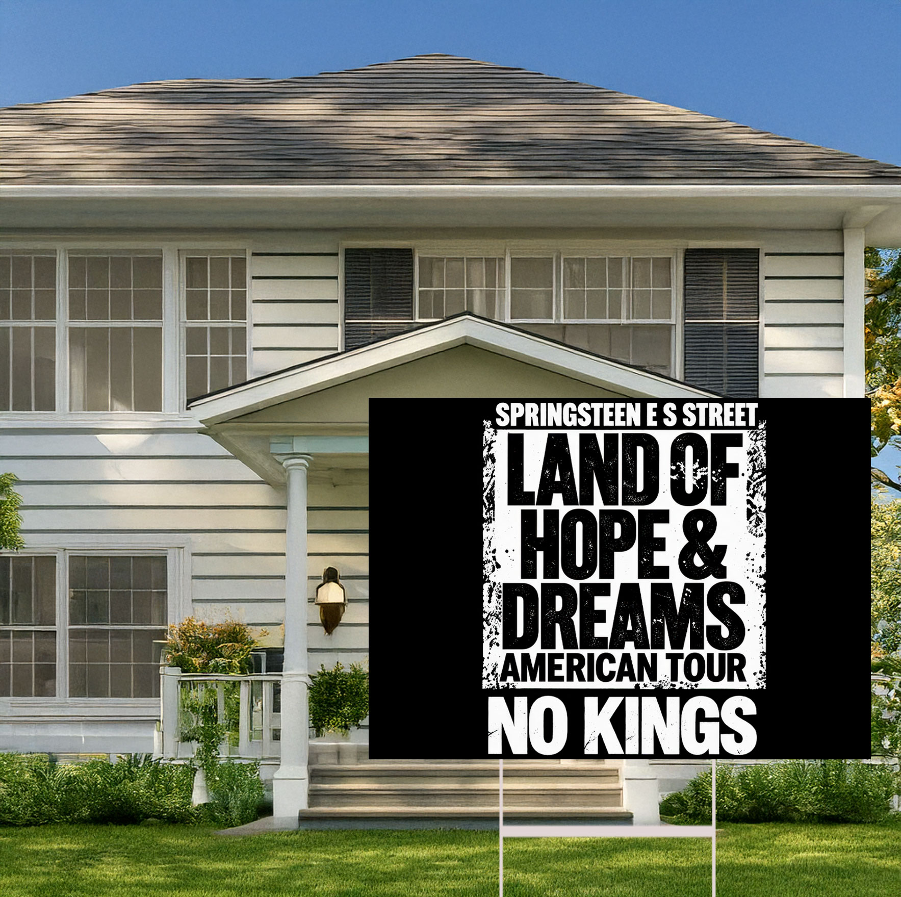 Land Of Hope and Dreams American Yard Sign