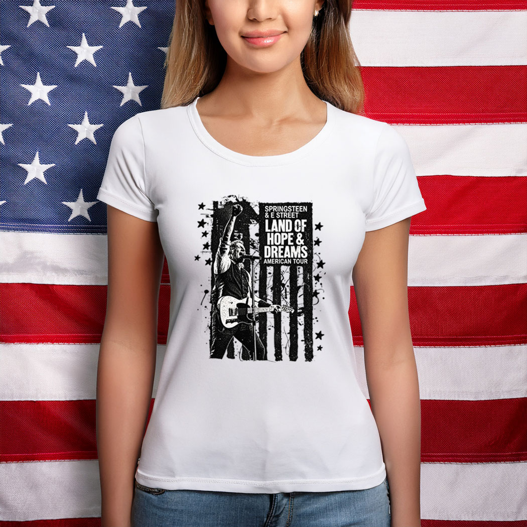 2026 Land Of Hope & Dreams American Tour Flag T-Shirt