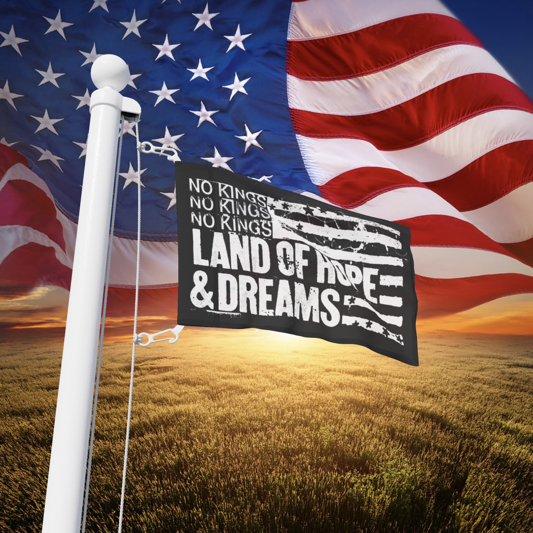 2026 Land Of Hope & Dreams American Tour Flag