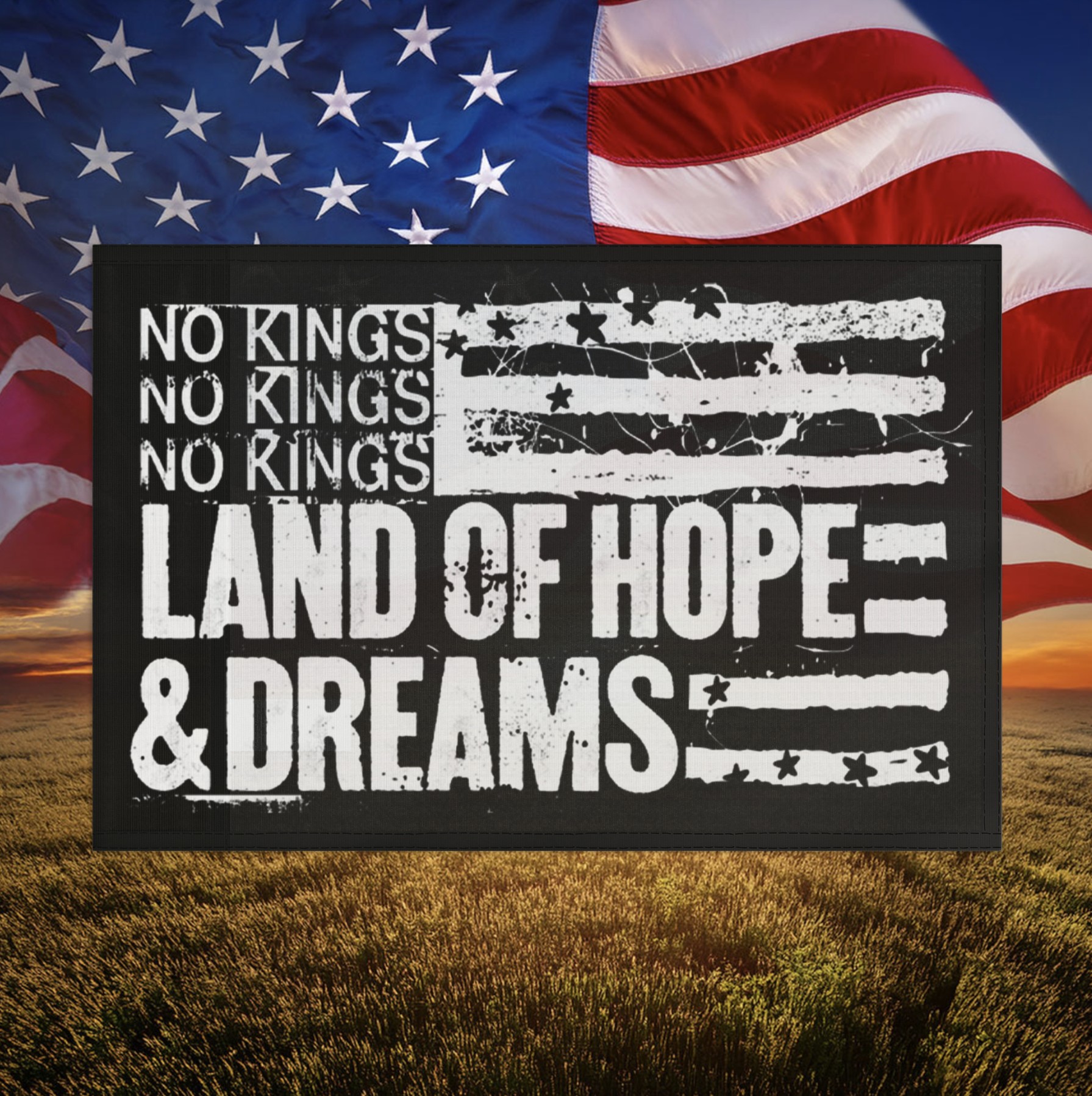 2026 Land Of Hope & Dreams American Tour Flag