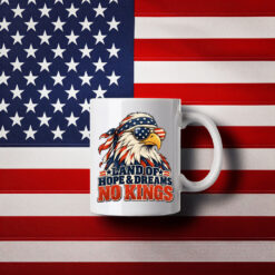 Land Of Hope & Dreams No Kings Patriotic Eagle Mug