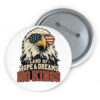 Land Of Hope & Dreams No Kings Vintage Eagle Button